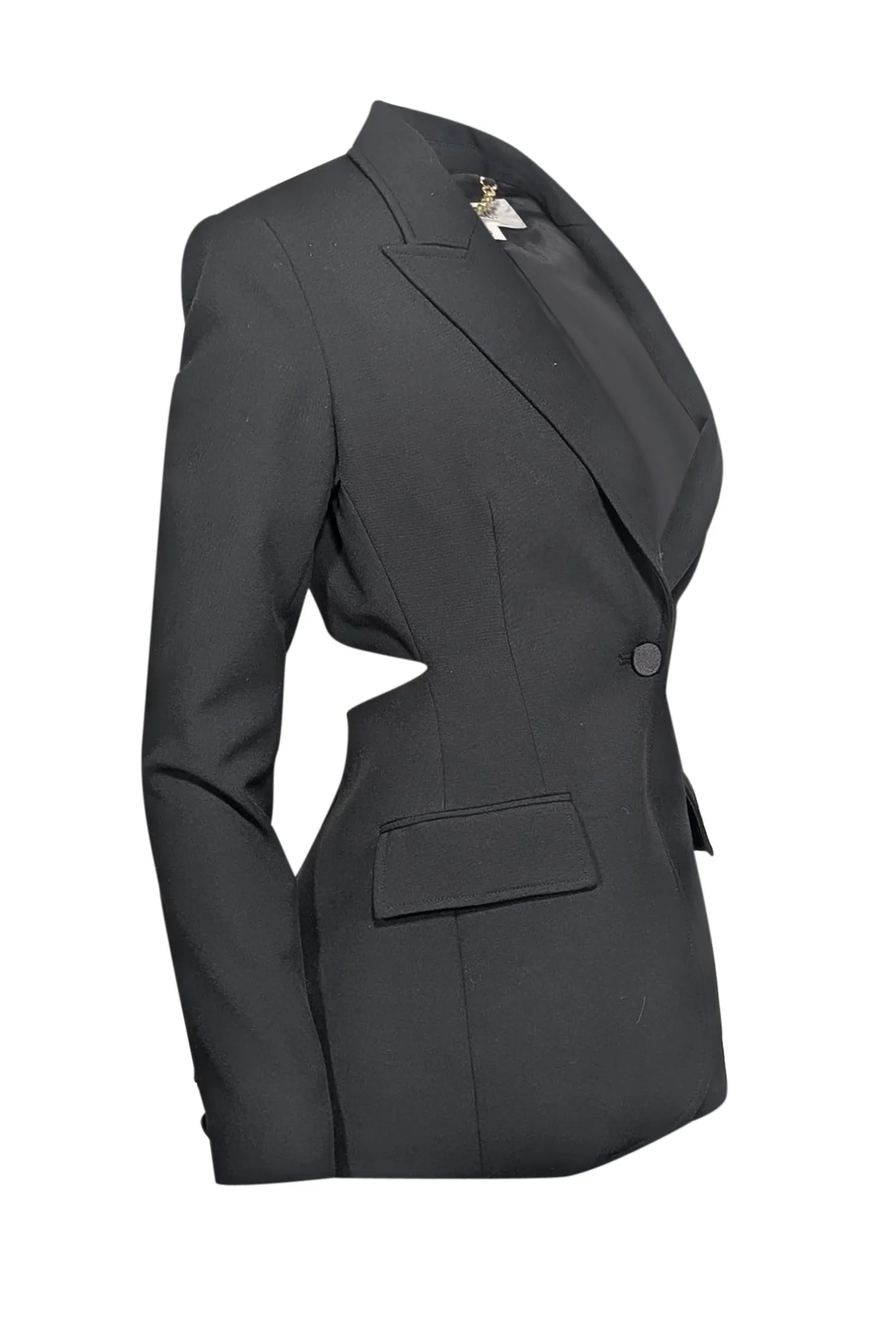A.L.C. - Black Open Back Tailored Blazer Sz 2