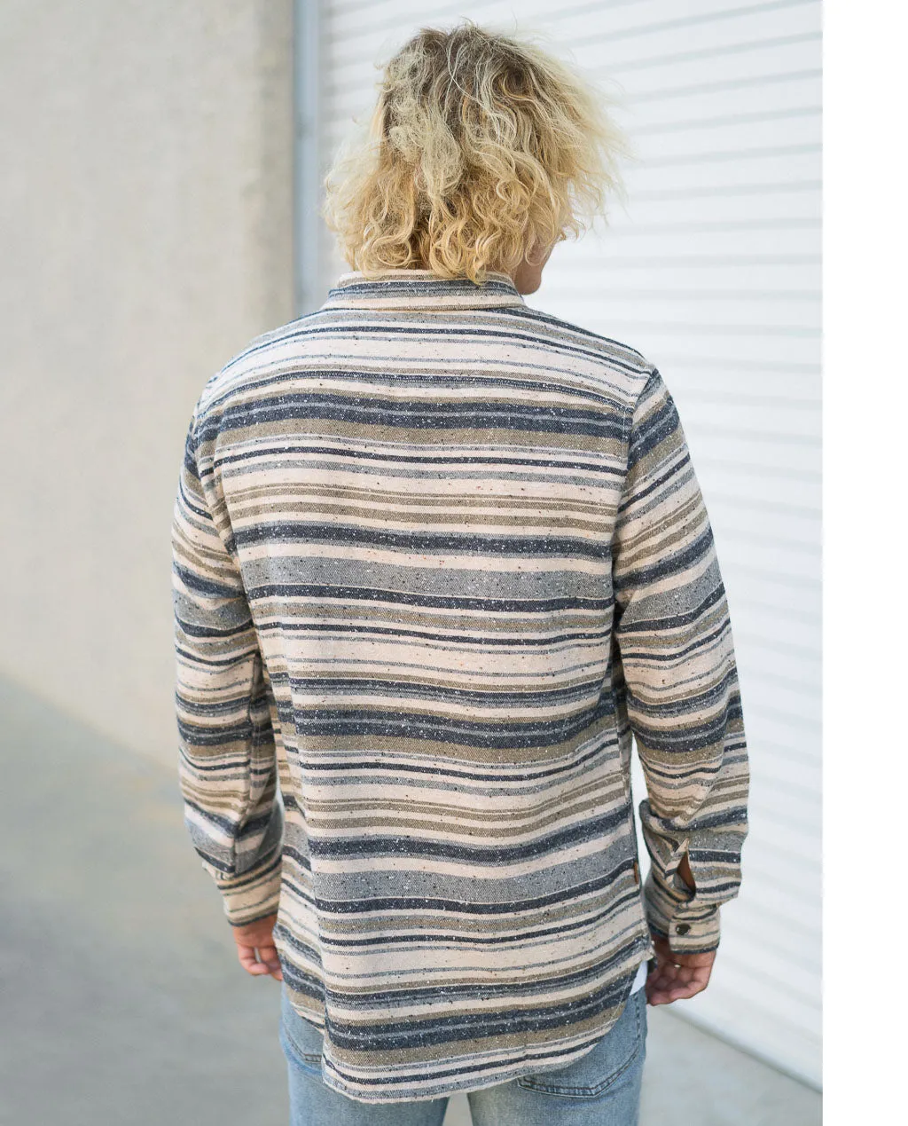 Astrneme Earth Grey Flap Pocket Flannel
