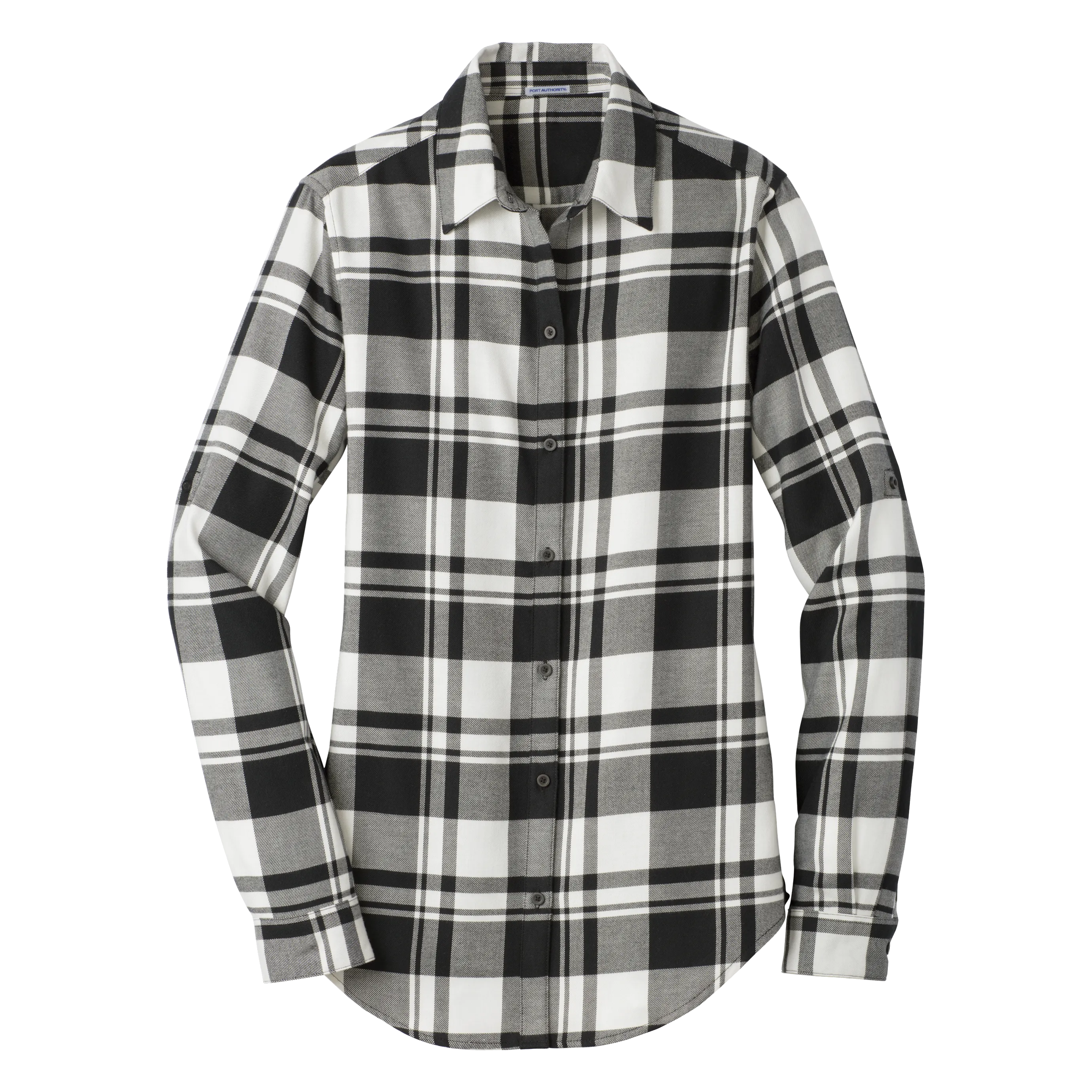 B1827W Ladies Plaid Flannel Tunic