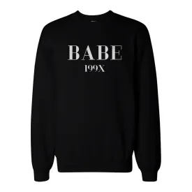 Babe 199X Pocket Print Sweatshirt Back To School Unisex Sweat Shirt