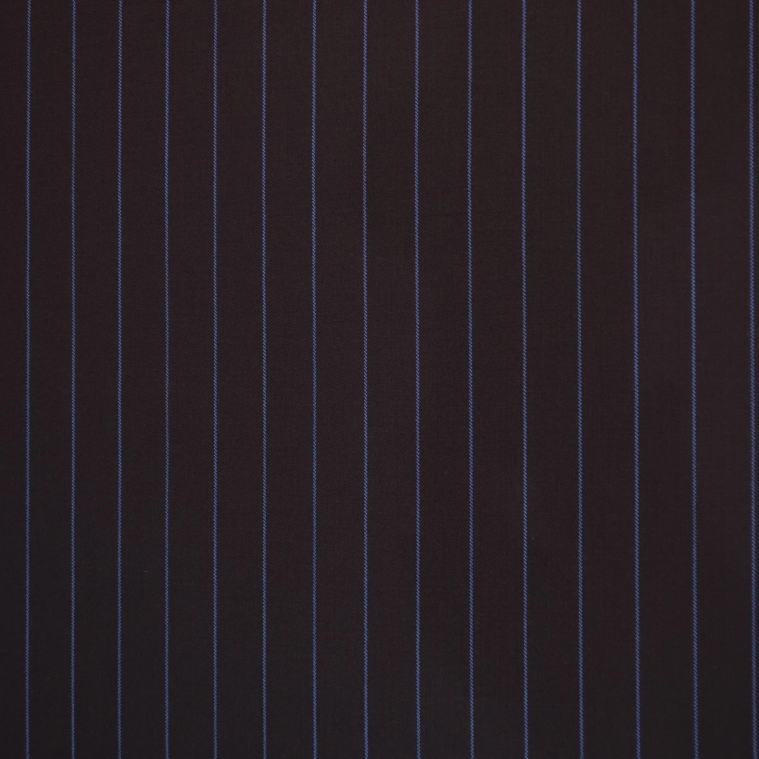 Black with Blue Chalk Stripes Sony River Holland & Sherry Fabric