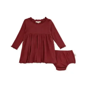 Burt's Bees Baby Variegated Rib Organic Cotton Dress & Diaper Cover Set