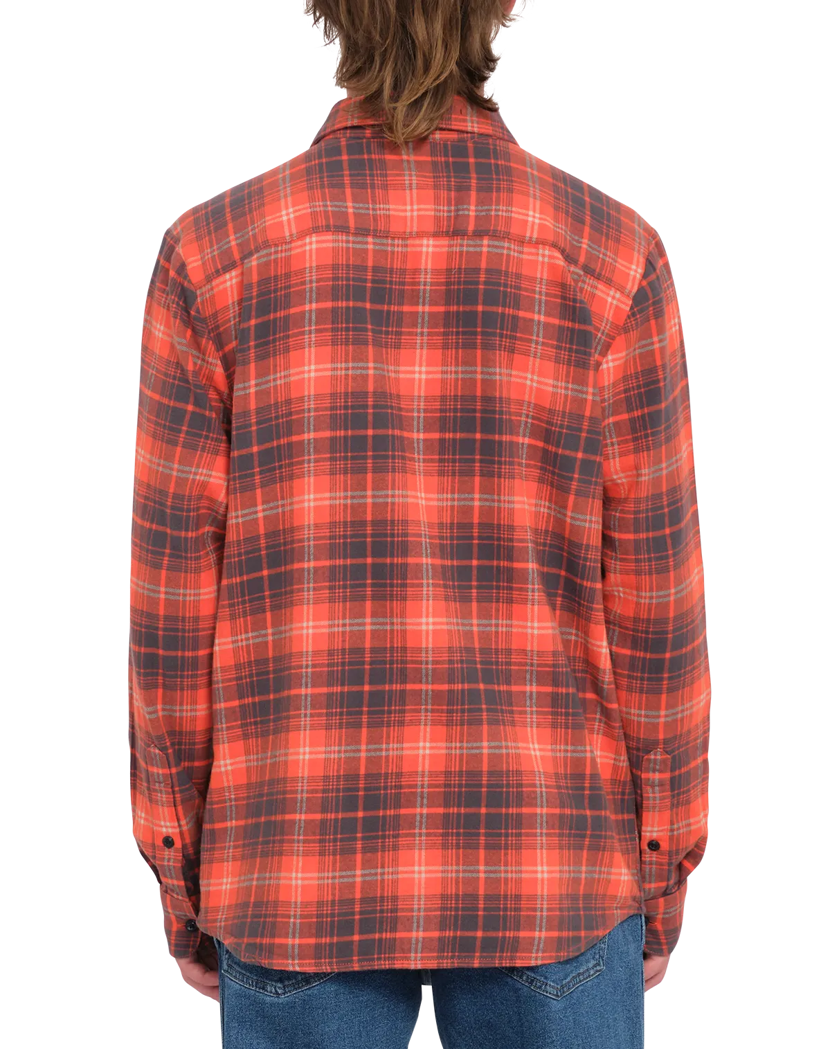 Caden Plaid Shirt in Bright Red
