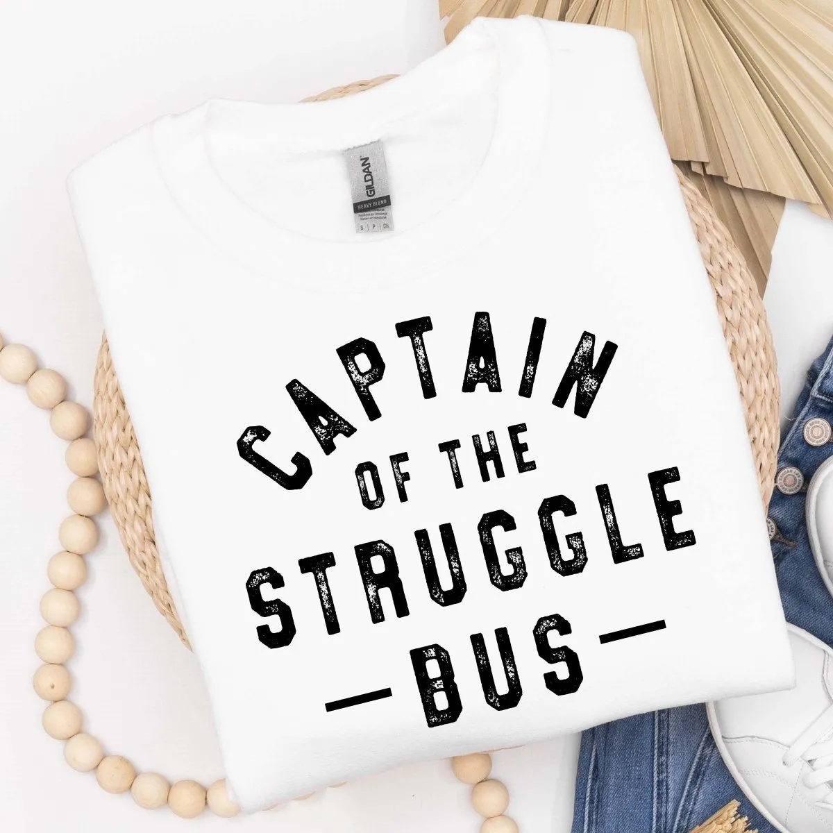 Captain of the Struggle Bus Crewneck Sweatshirt