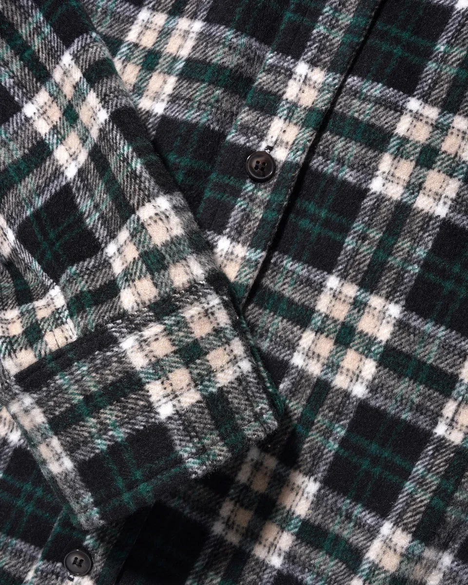Caterpillar Flannel Shirt, Navy / Forest