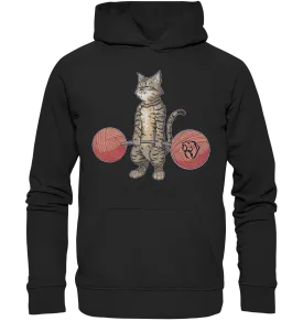 Deadlifting Tabby Cat Hoodie (EU) 3XL 
