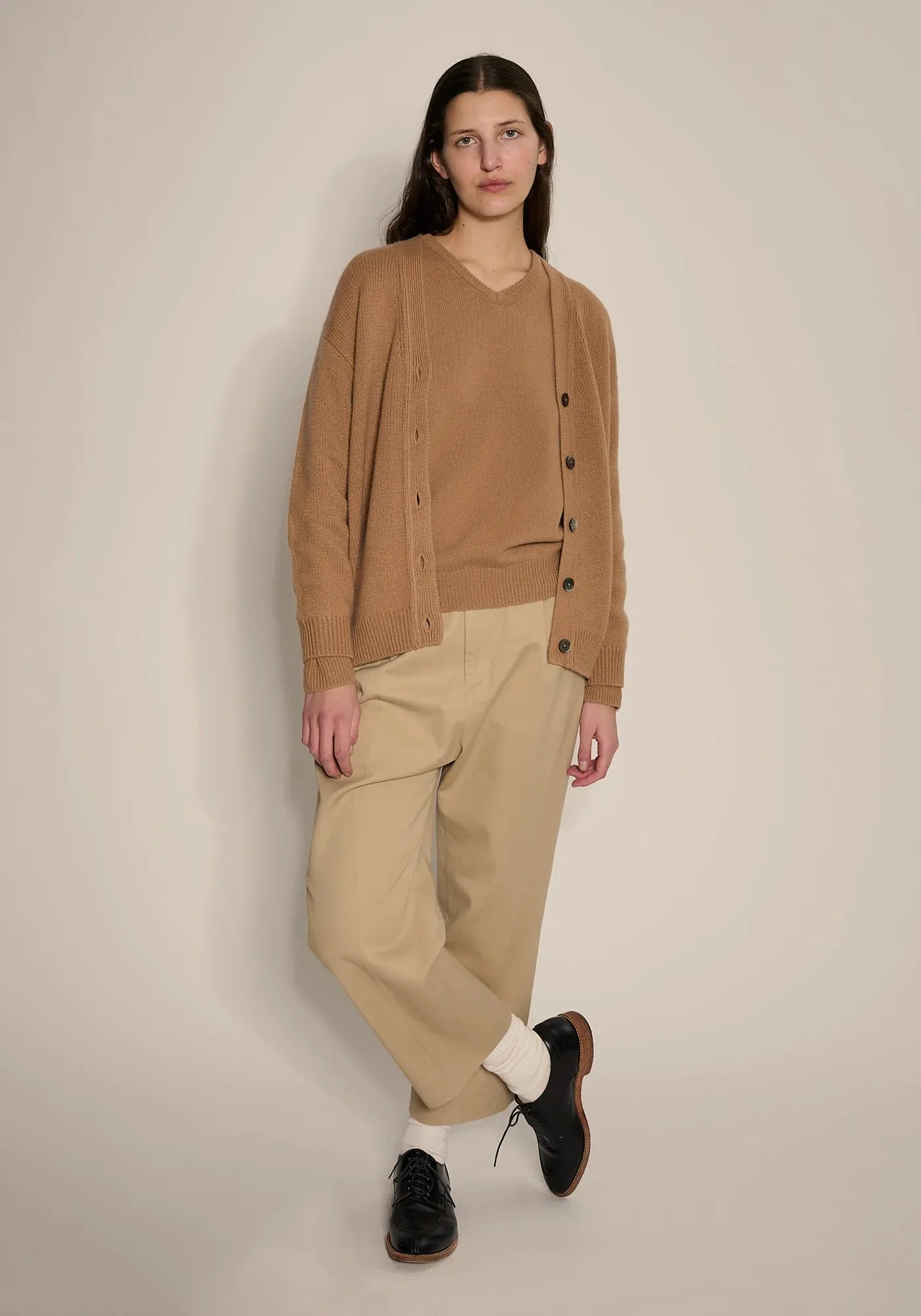 Demylee Elirch Cashmere Cardigan Camel