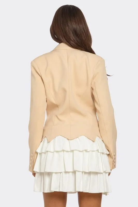 EM Two-Tone Blazer Dress