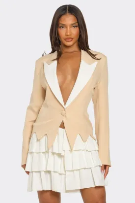 EM Two-Tone Blazer Dress