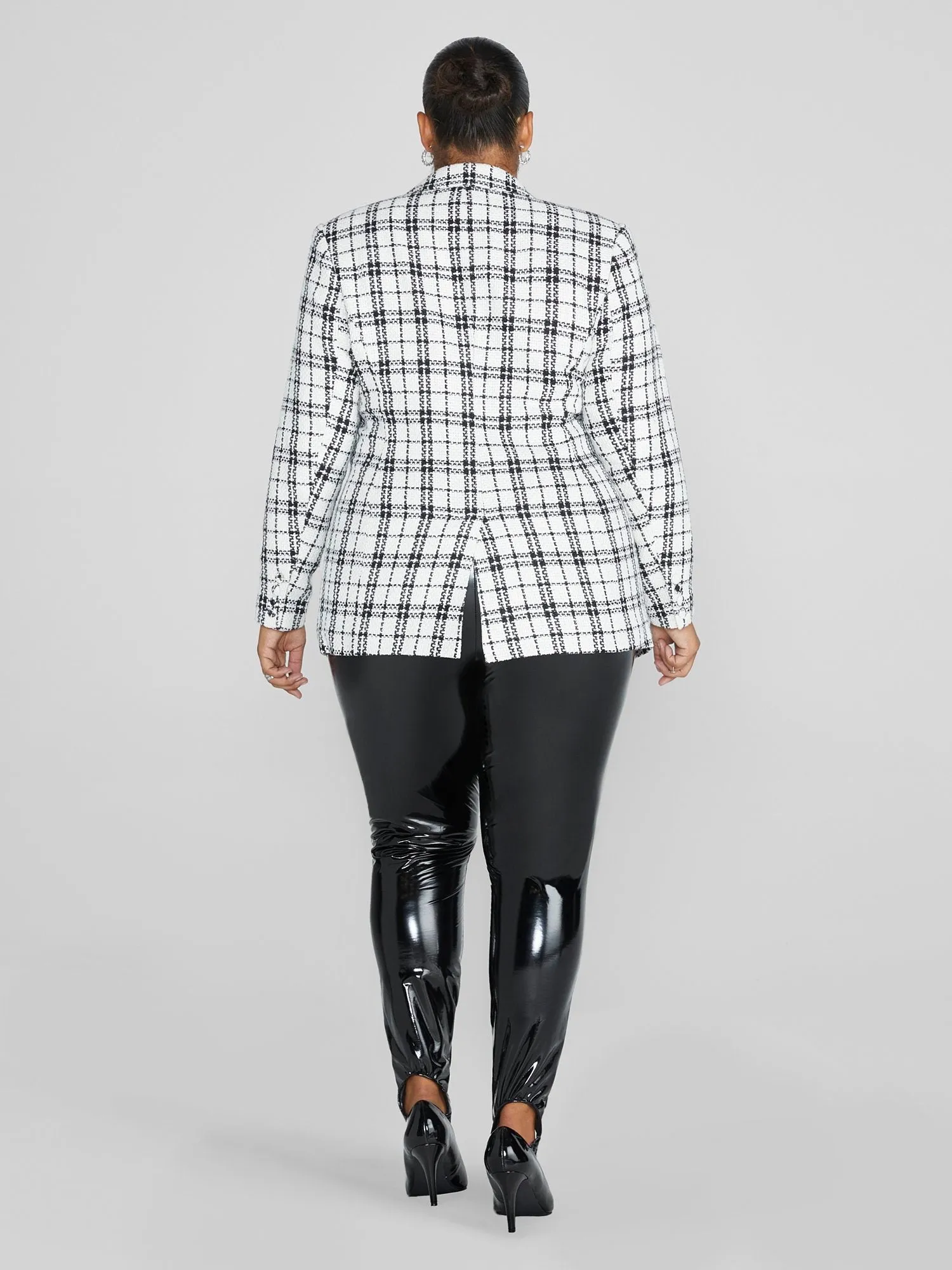 Fashion To Figure - Loren Plaid Blazer