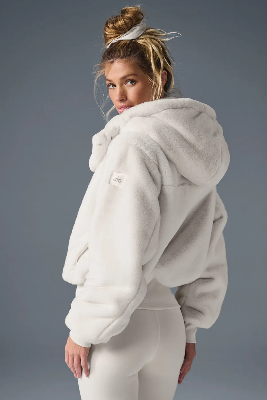 Faux Fur Foxy Jacket - Ivory