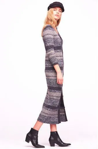 Free People Black Cozy Up Cardigan Dress