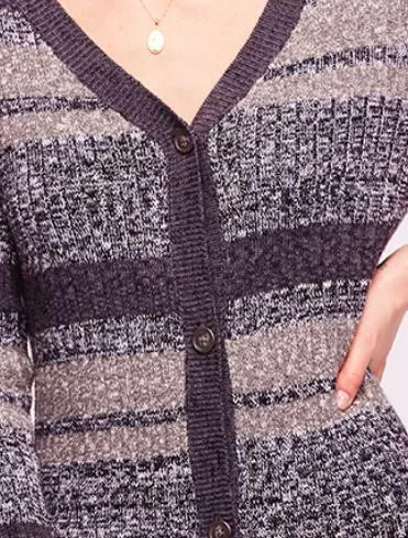 Free People Black Cozy Up Cardigan Dress