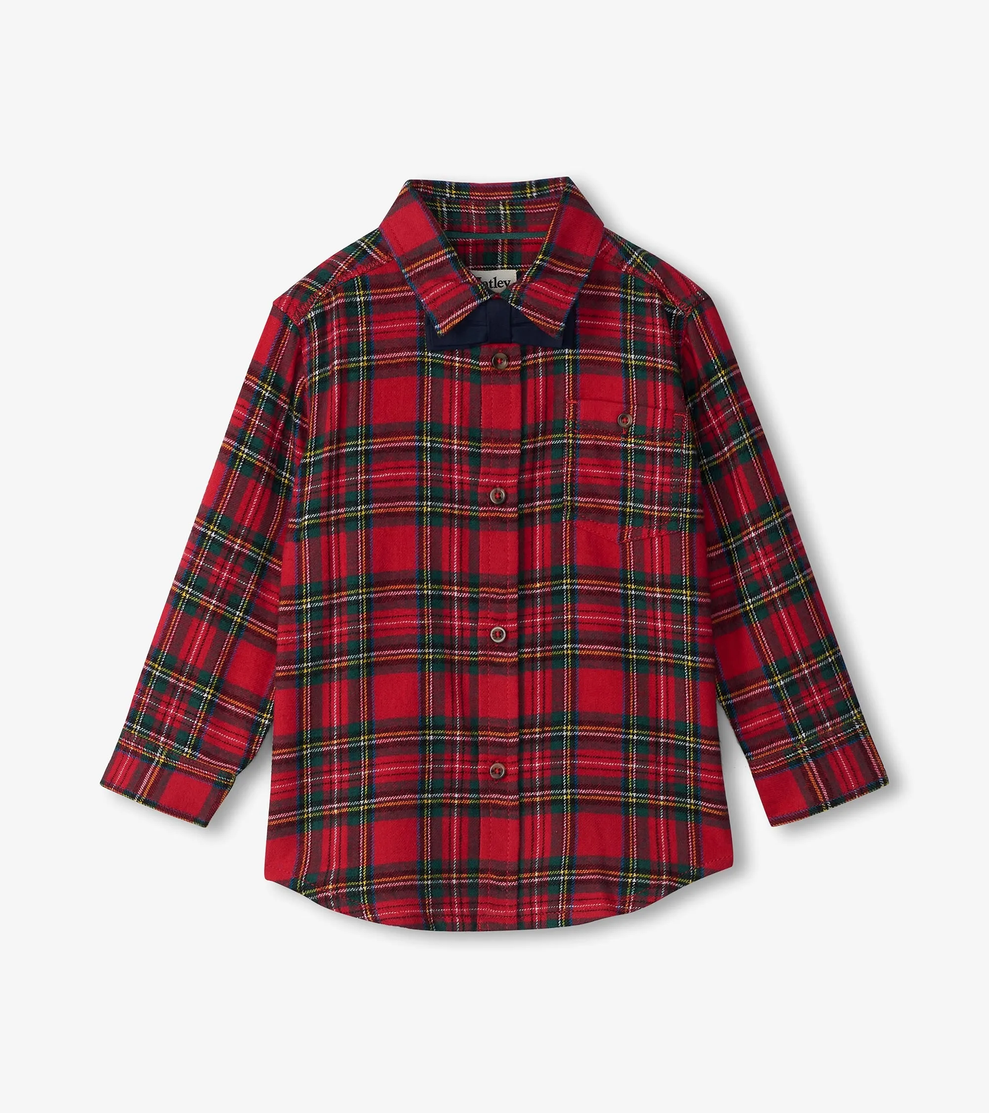Girls L/S Red Plaid Dress
