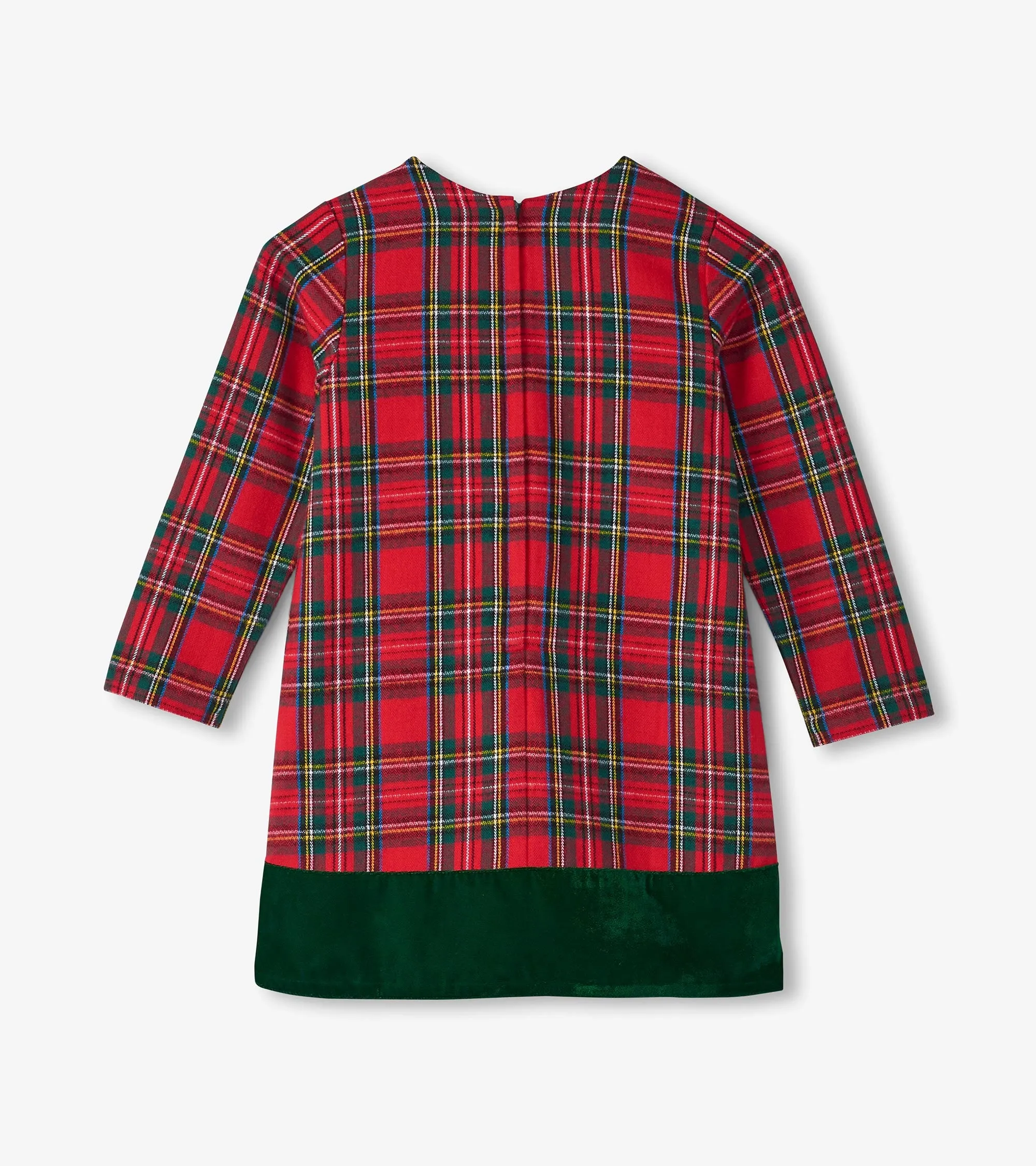 Girls L/S Red Plaid Dress