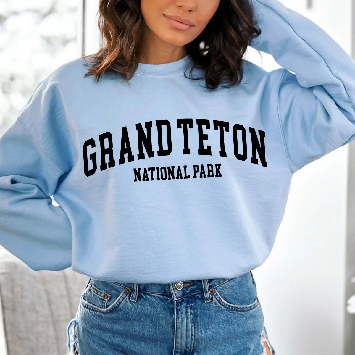 Grand Teton National Park Crew Sweatshirt