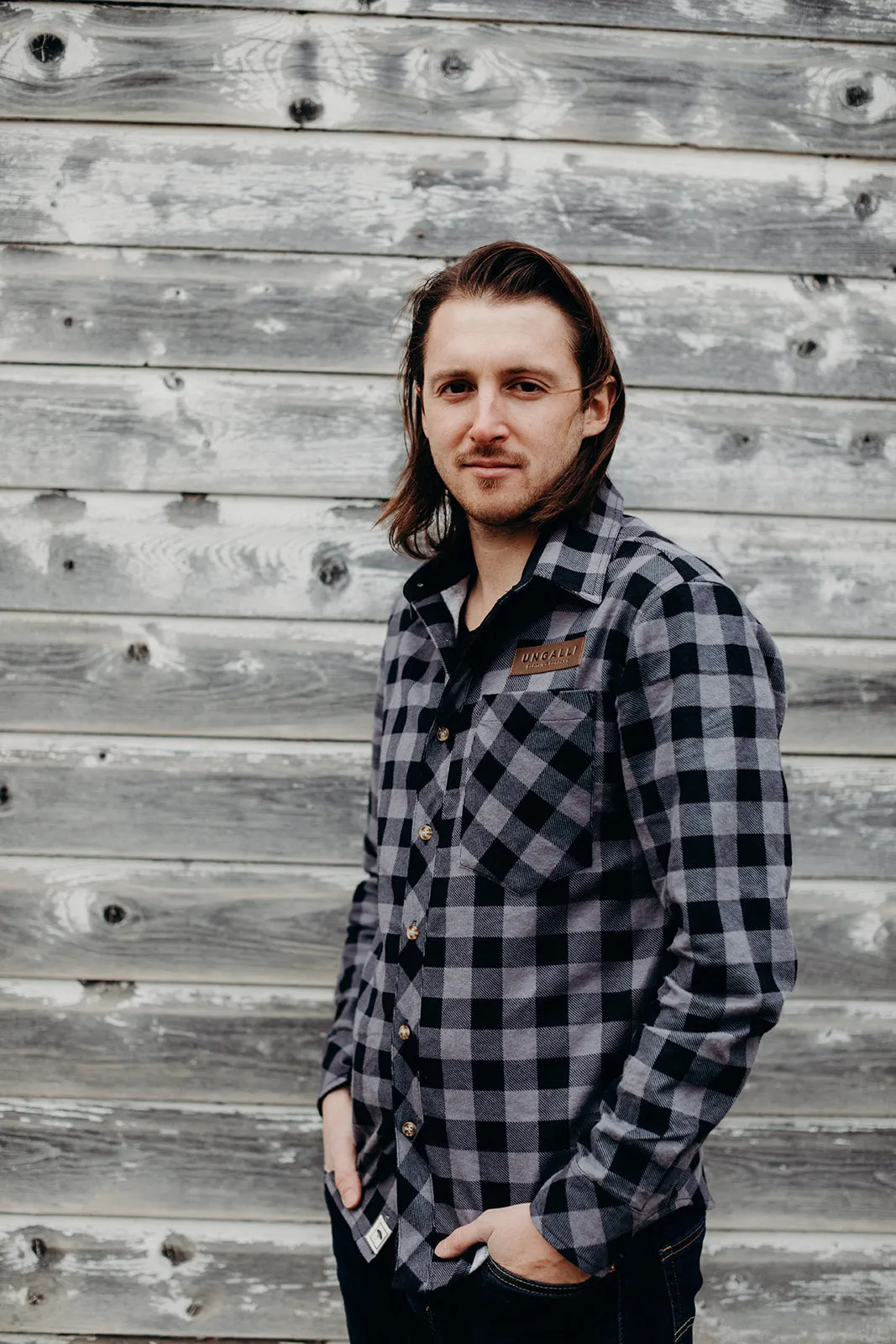 Grey Plaid Ungalli Flannel