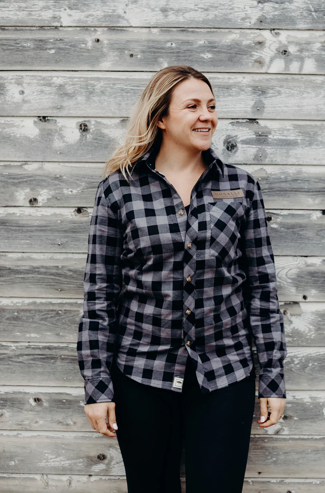Grey Plaid Ungalli Flannel
