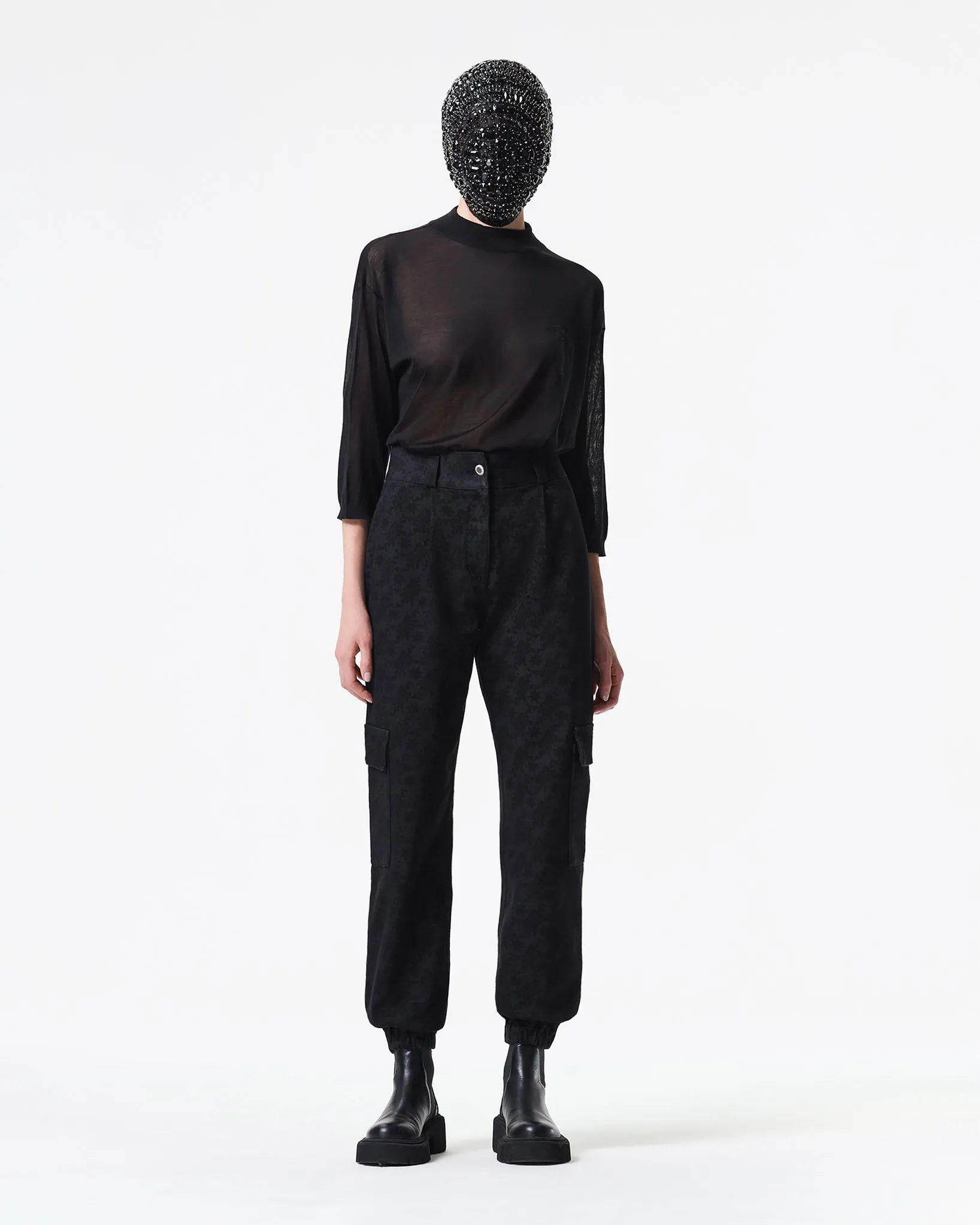 HIGH-WAISTED PANTS WITH POCKETS