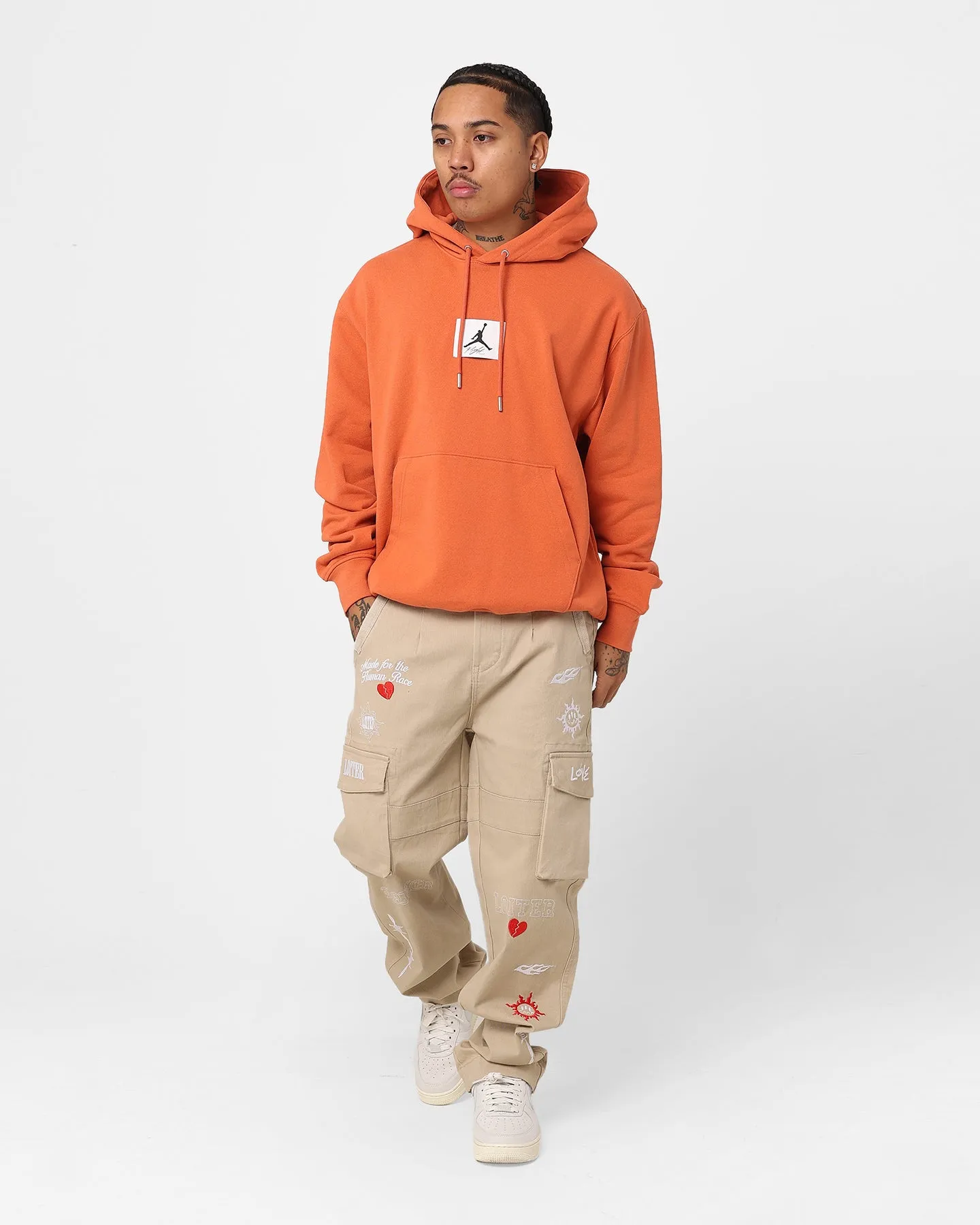 Jordan Essentials Statement Fleece Pullover Hoodie Light Sienna/Sail