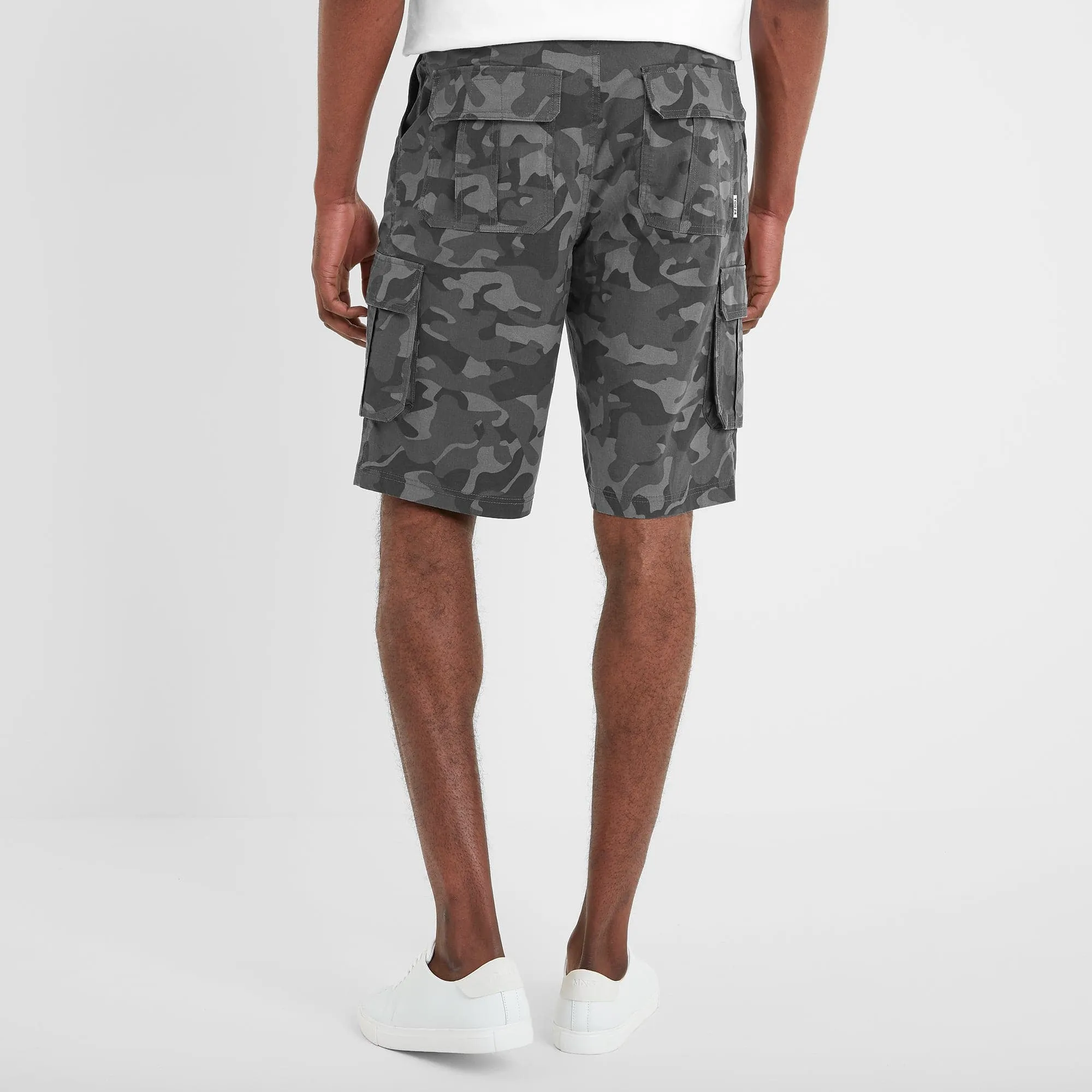 Knight Mens Cargo Shorts - Steel Camo