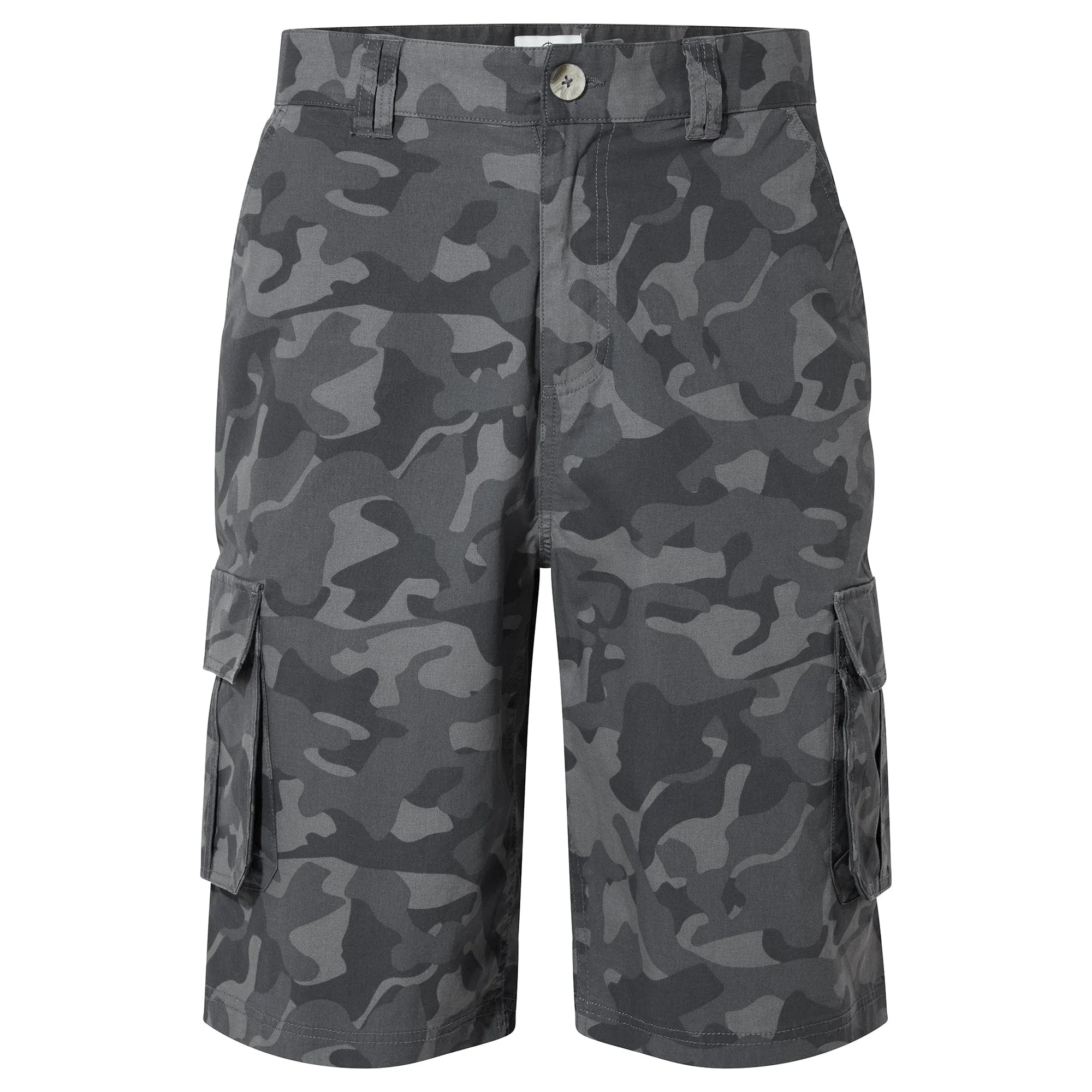 Knight Mens Cargo Shorts - Steel Camo