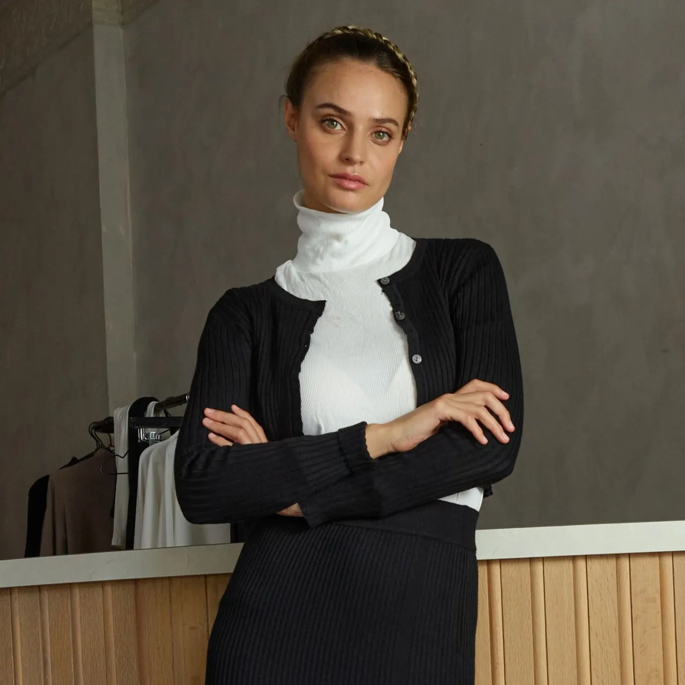 Knit Cardigan | Black