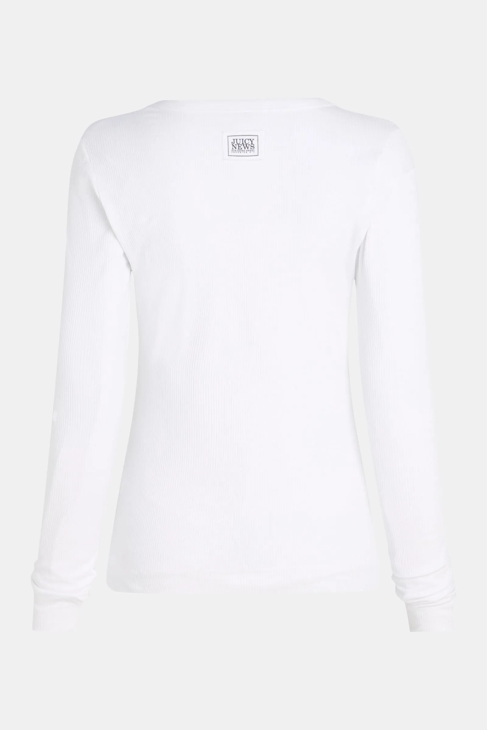 LONGSLEEVE PRINT (BOWERY) WHITE - BLACK