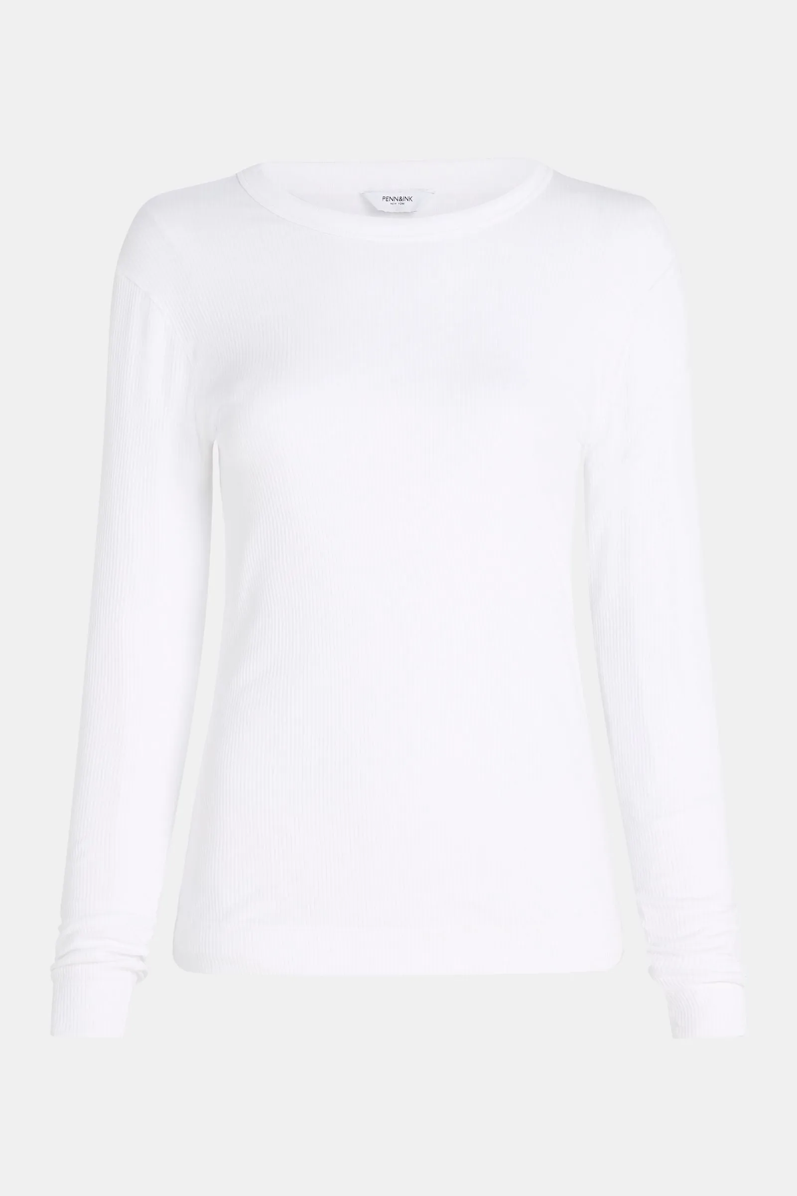 LONGSLEEVE PRINT (BOWERY) WHITE - BLACK