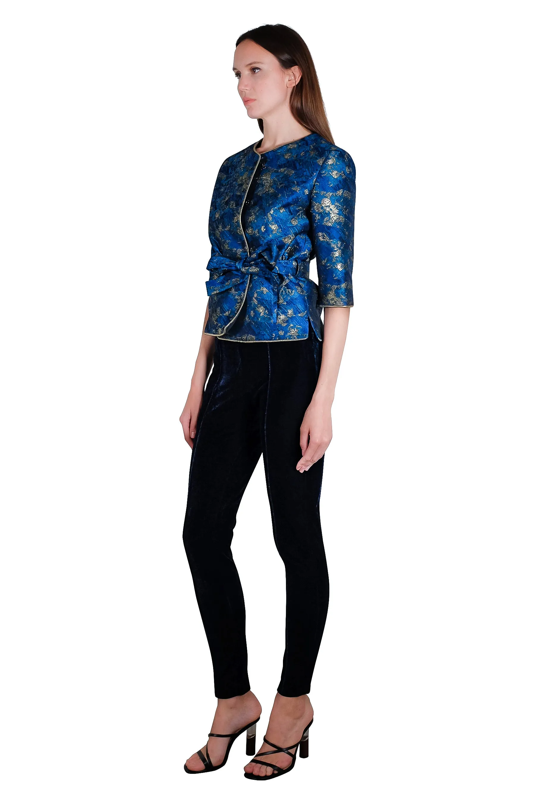 Marisa Metallic Jacquard Jacket