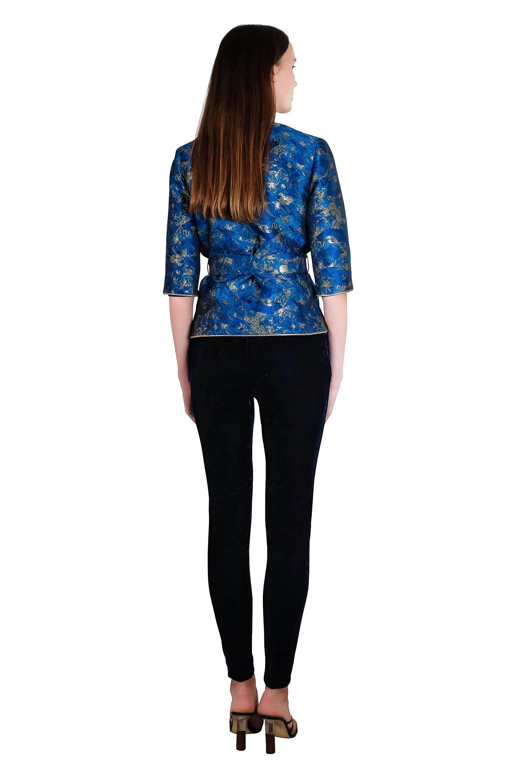 Marisa Metallic Jacquard Jacket