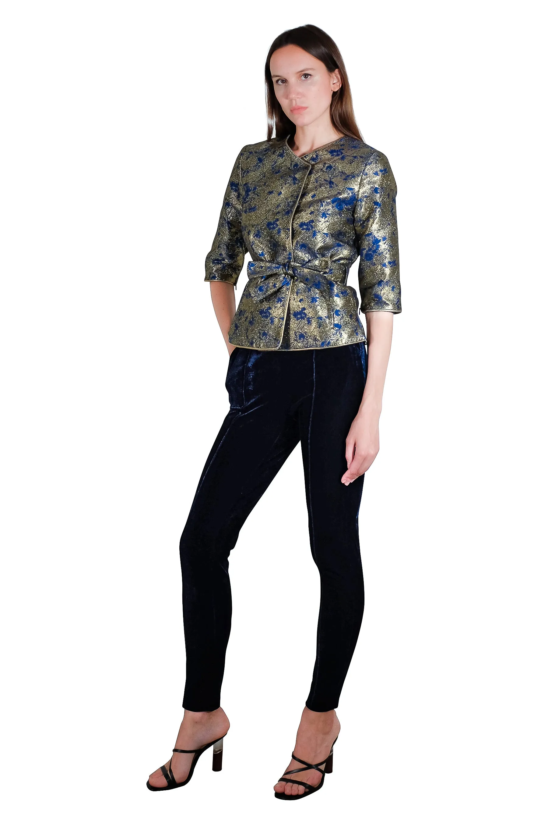 Marisa Metallic Jacquard Jacket