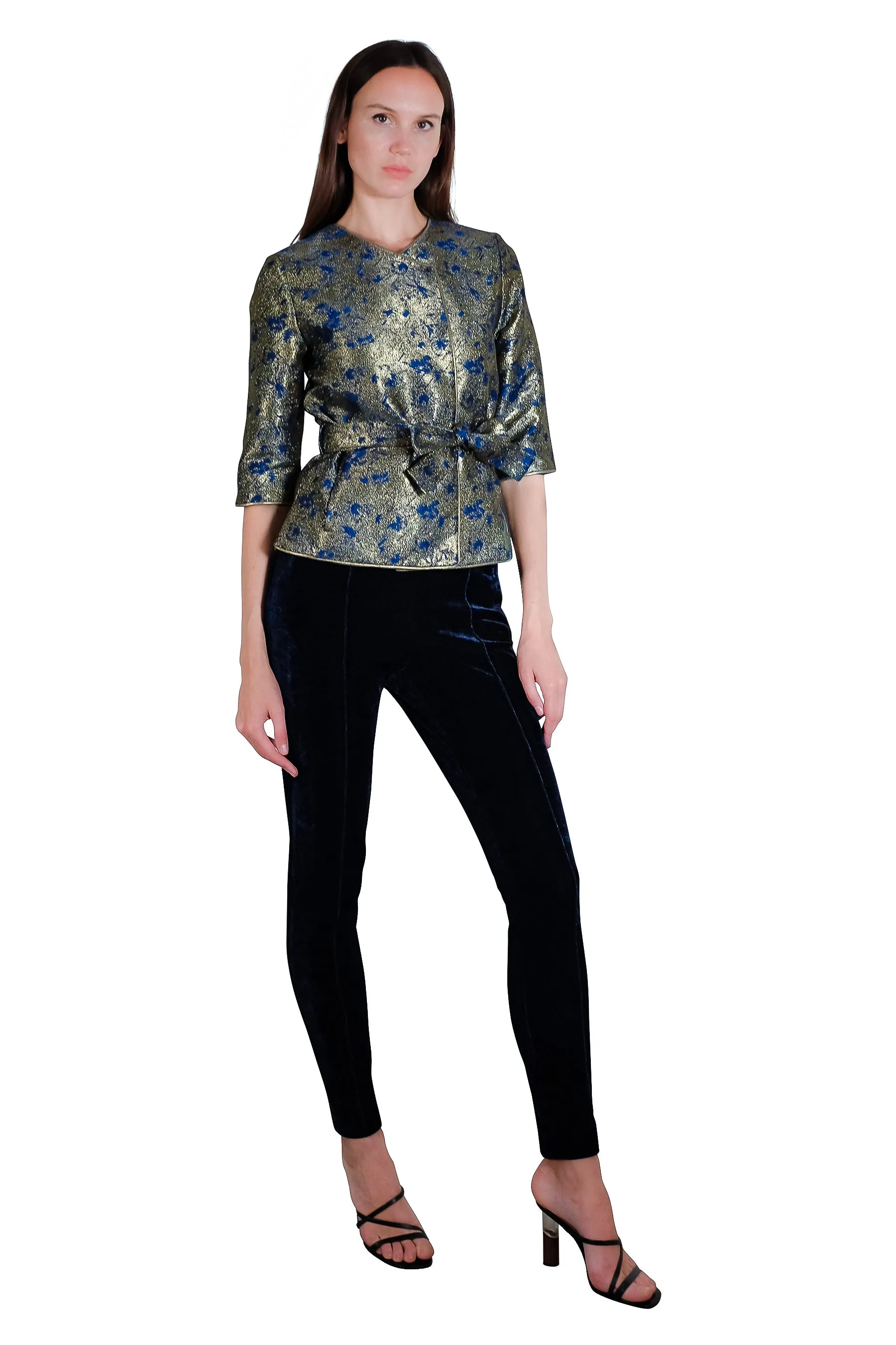 Marisa Metallic Jacquard Jacket