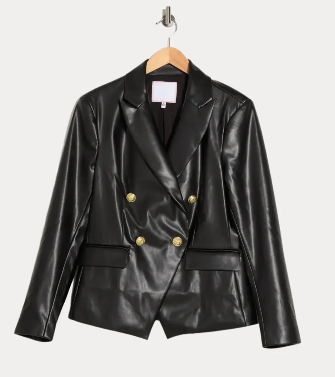 Melissa Black Women's Leather Blazer