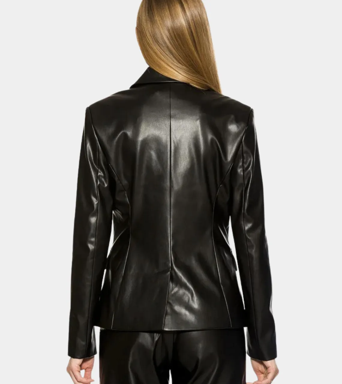 Melissa Black Women's Leather Blazer