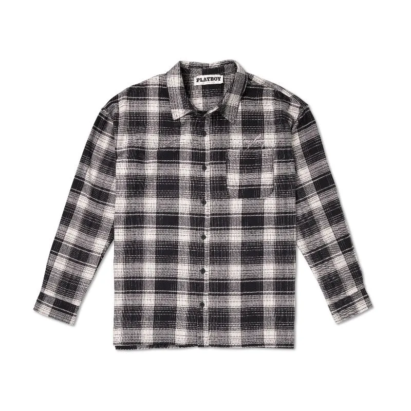 Men's Script Flannel Shirt