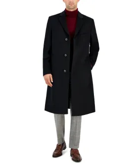 Michael Kors Mens Classic fit Overcoat Coat 48 R Black Solid