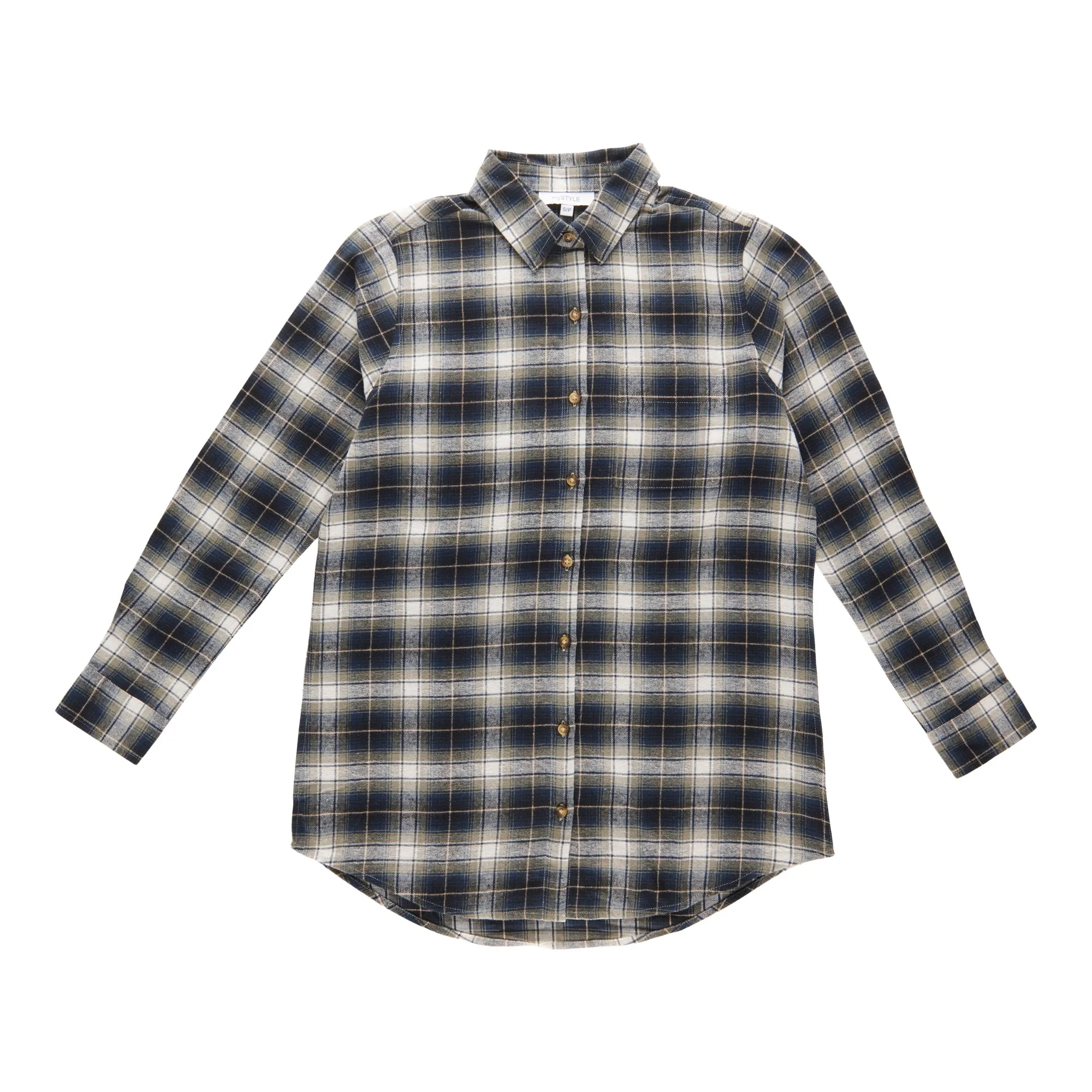 mySTYLE Women's Flannel Plaid Tunic