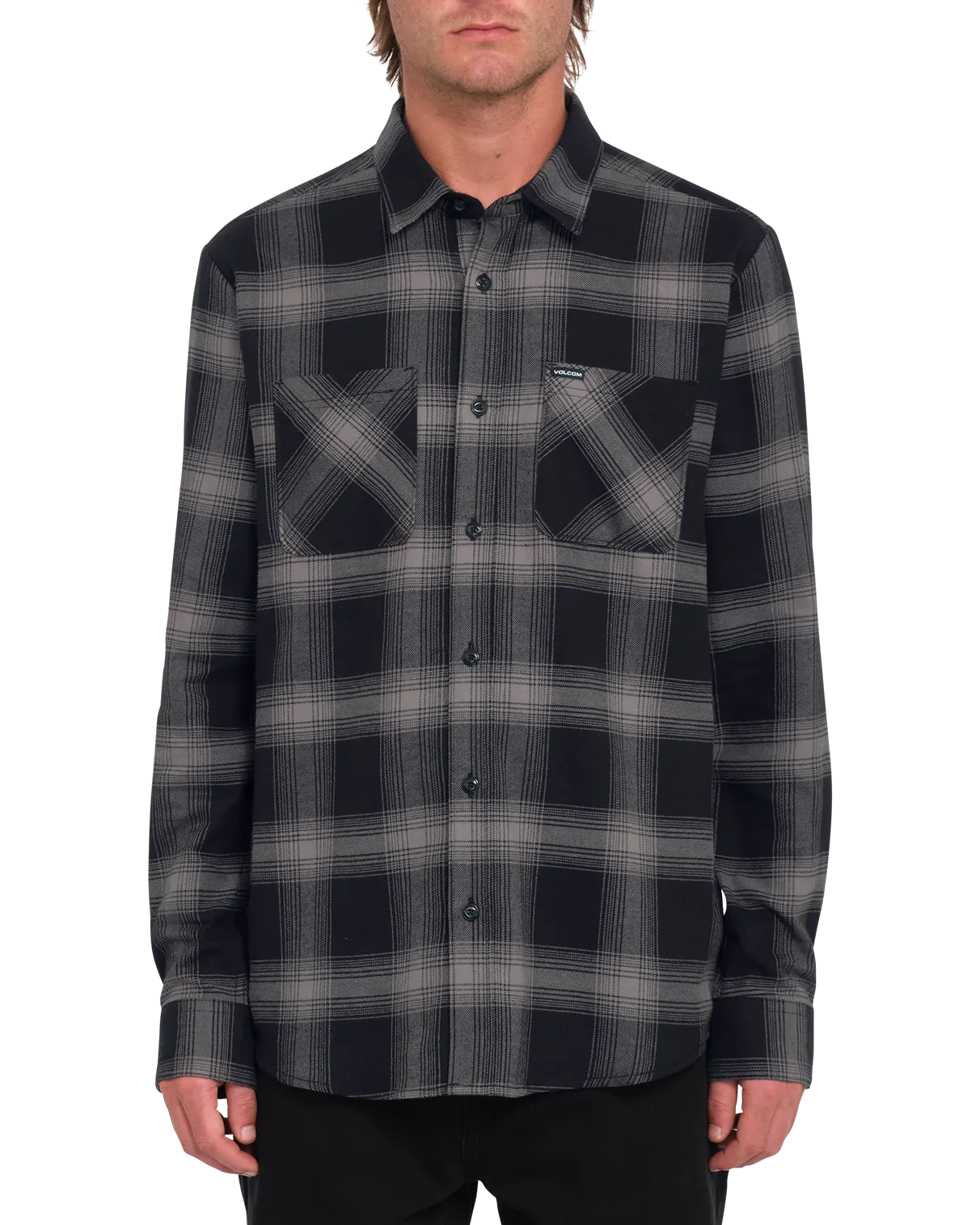 Netastone Flannel Shirt in Black