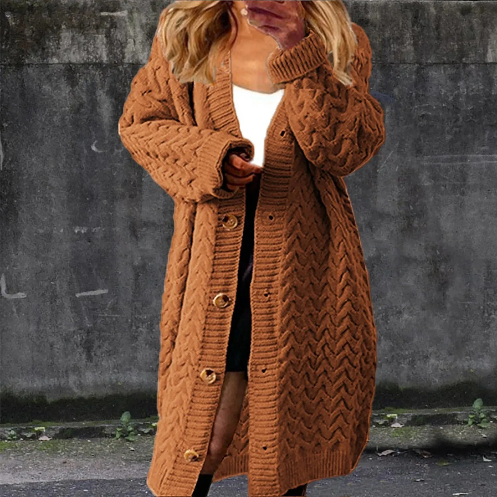 Oversized Long Sleeve Cardigan