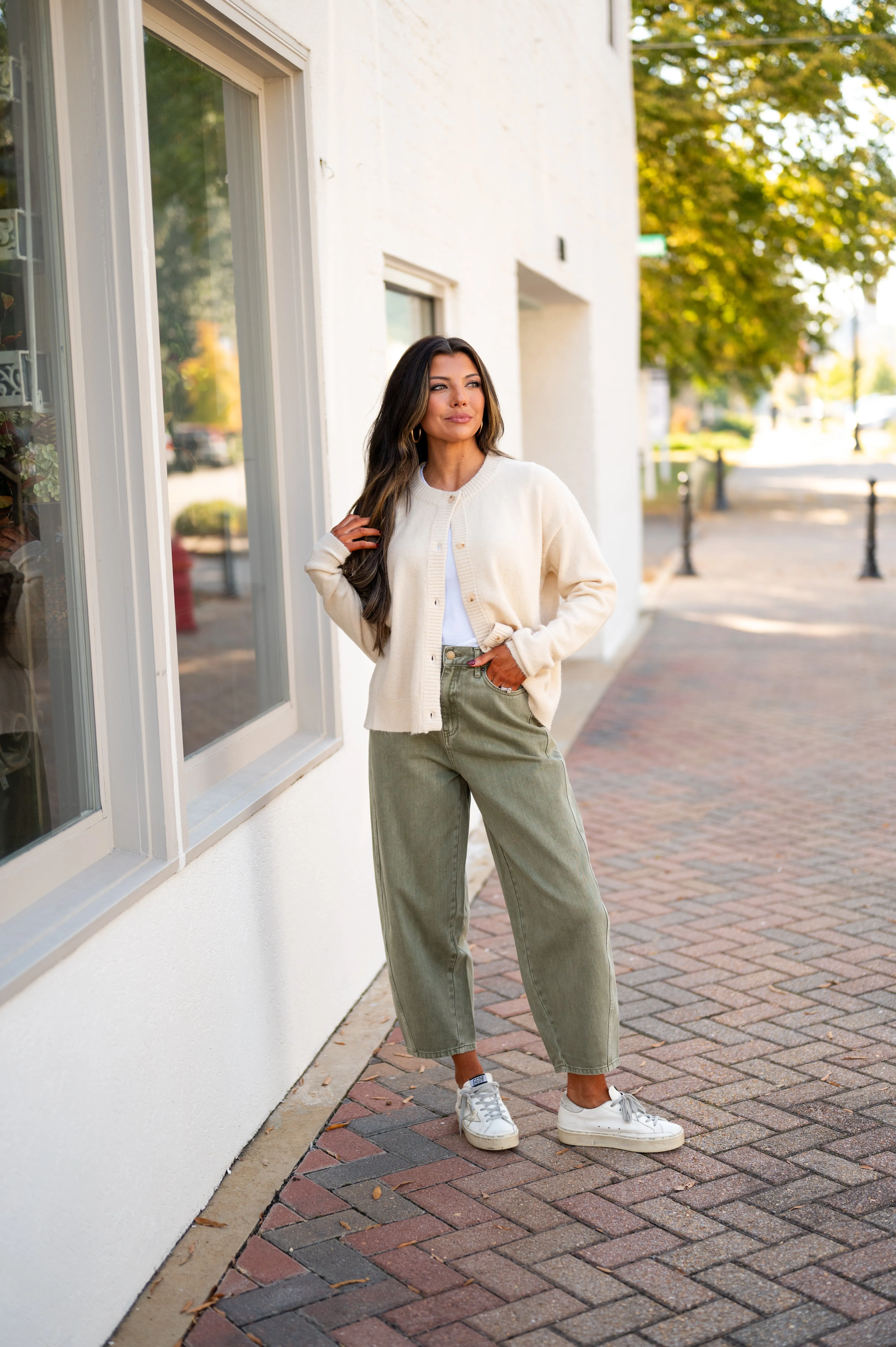 Oversized Sweater Cardigan-Oatmeal
