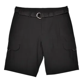 Performance Belted Cargo Short, Black