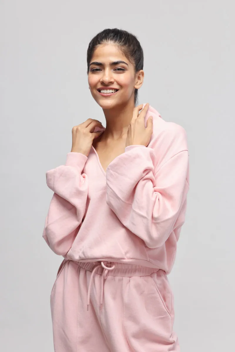 Pink Terry Hoodie