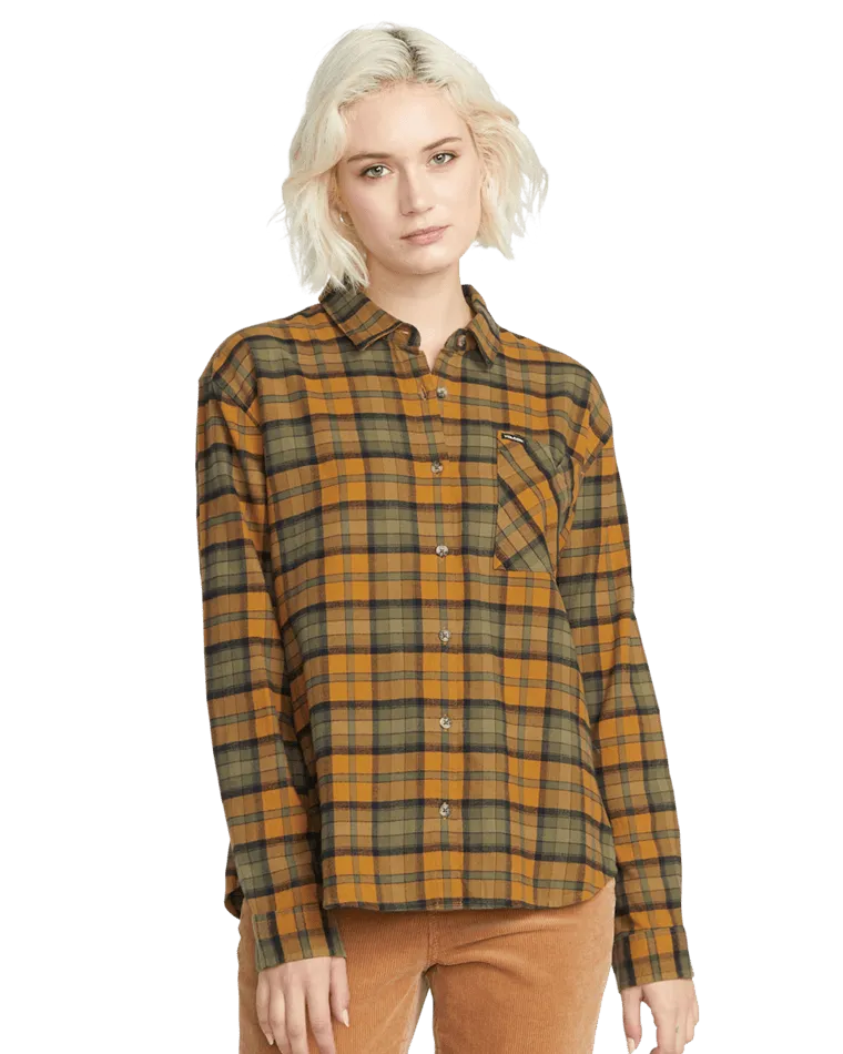 Plaid To Meet You Shirt in Bronze