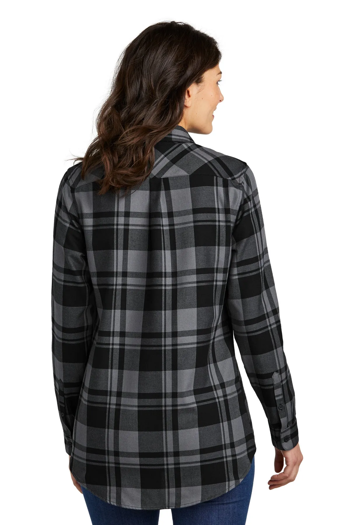 Port Authority Ladies Plaid Flannel Tunic . LW668