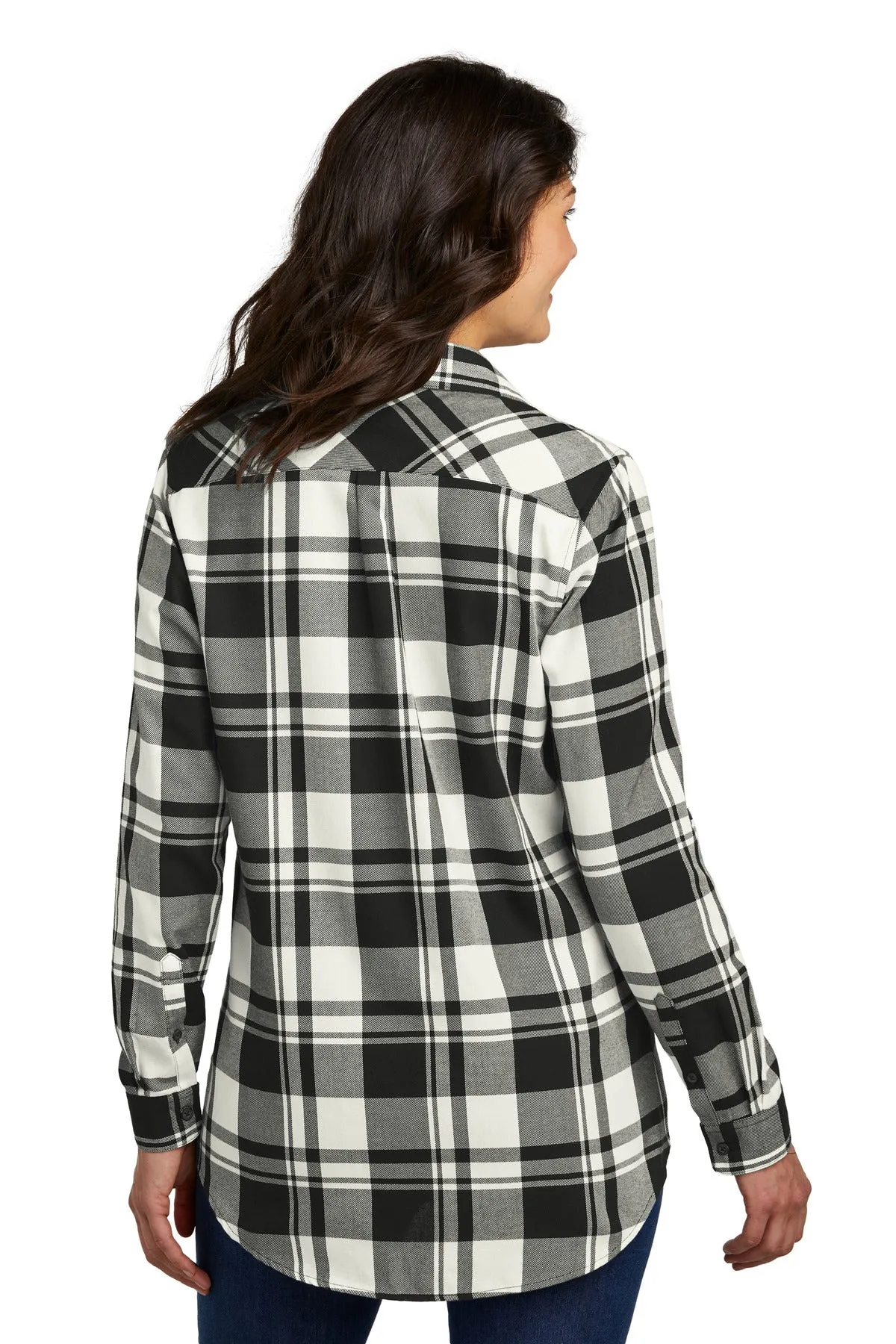 Port Authority Ladies Plaid Flannel Tunic . LW668