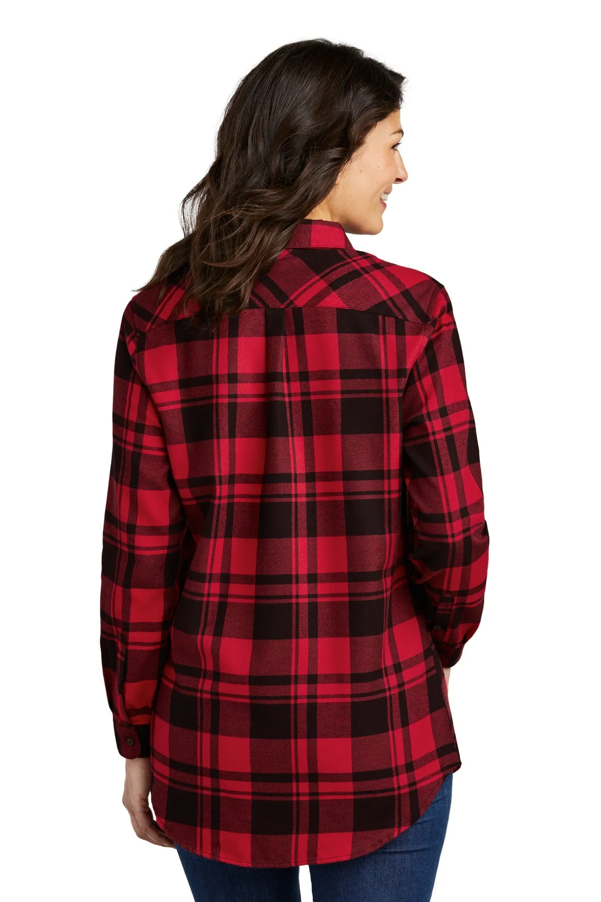 Port Authority Ladies Plaid Flannel Tunic . LW668
