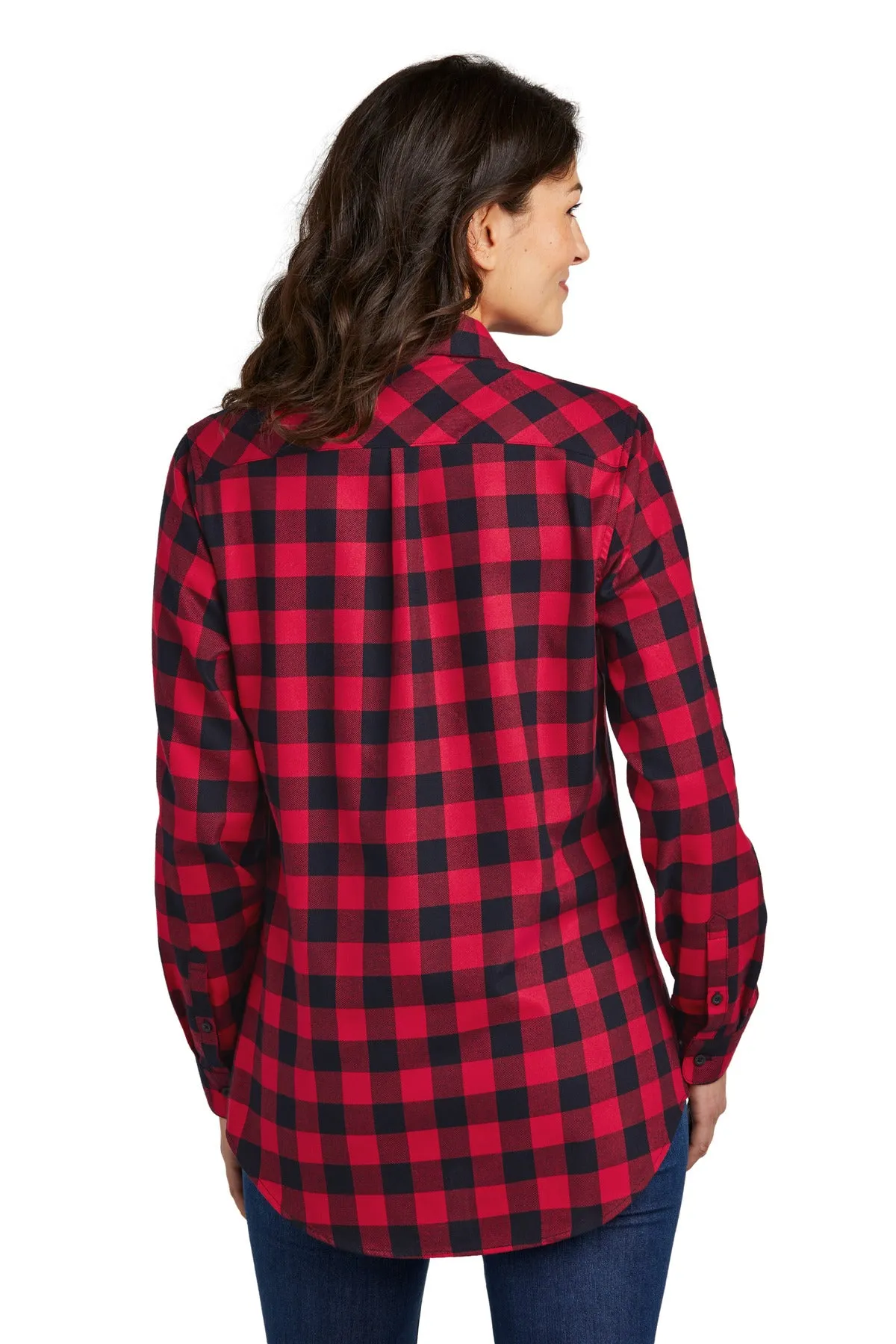 Port Authority Ladies Plaid Flannel Tunic . LW668