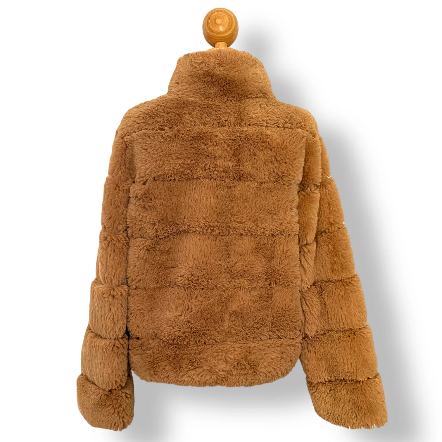 Preloved Soft Caramel Faux Fur Jacket