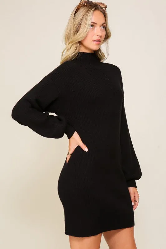 Serena Ribbed Knit Sweater Dress
